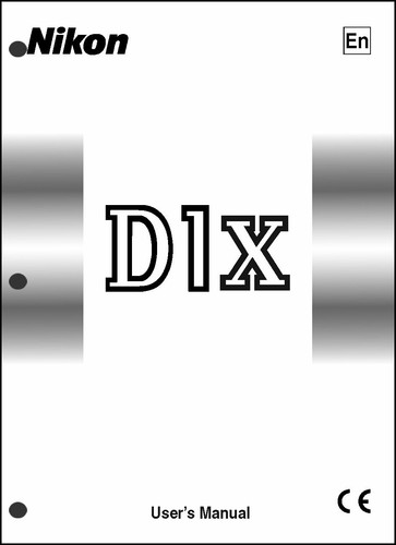 Nikon d1x user manual - nikon, guide